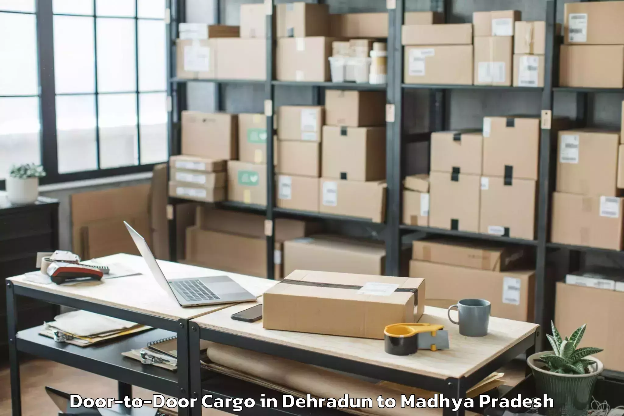 Hassle-Free Dehradun to Guna Door To Door Cargo